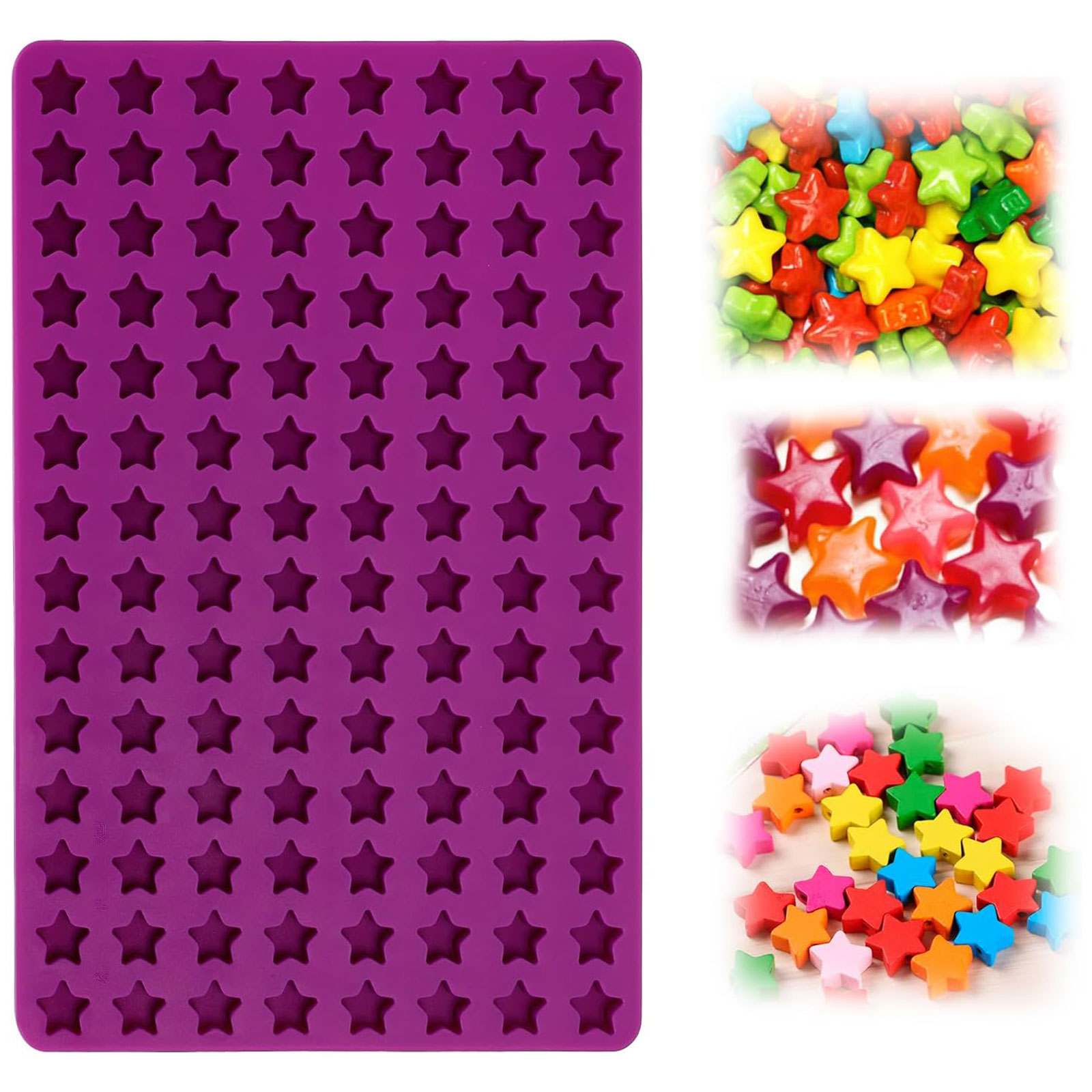 Chocolate Snack - 112 Cavity Mini Star Silicone Molds