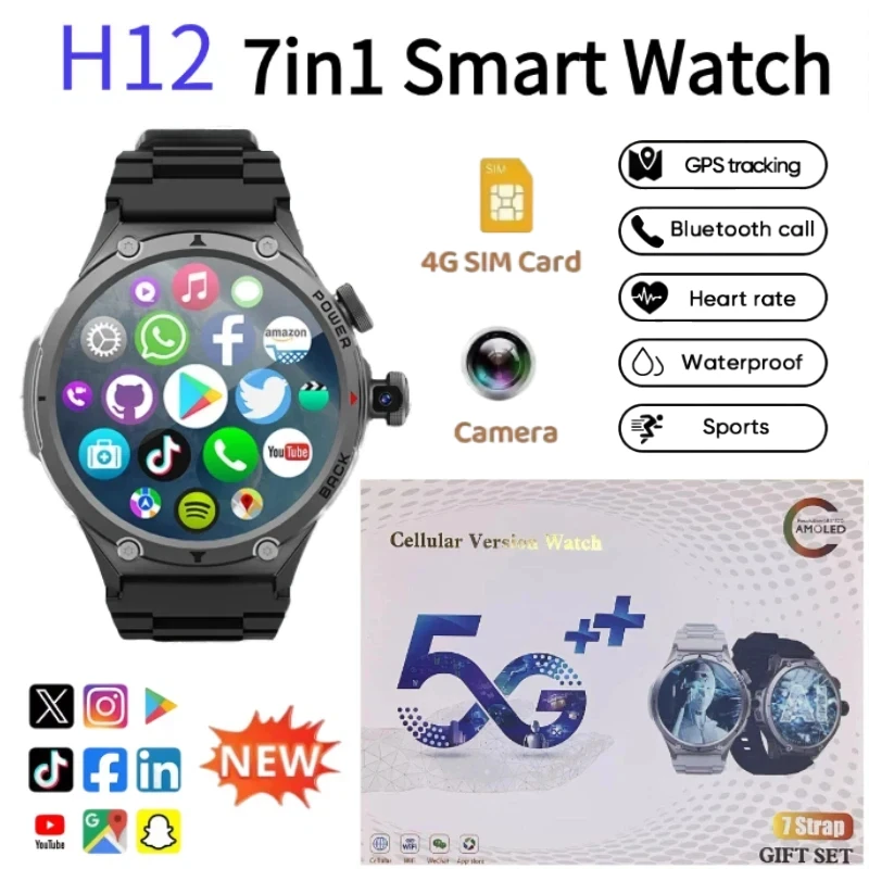 Seaweed Snack - H12 Smartwatch 4G LTE Smart Watch