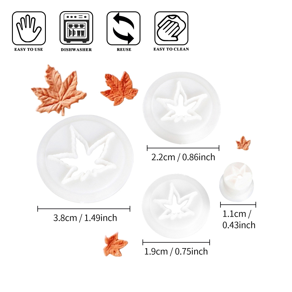 Fall Maple Leaf Plastic Cutter - Cookies Pack recension och pris