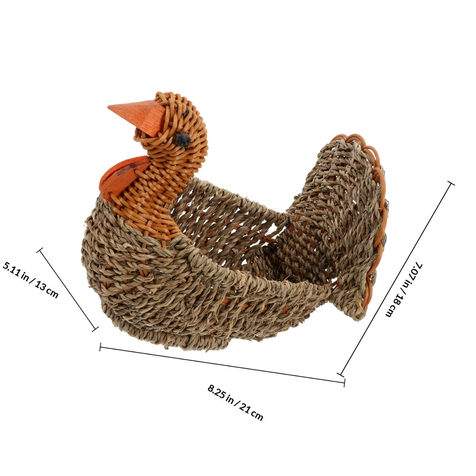 Turkey Shaped Woven Storage Ba - Dried Fruit recension och pris