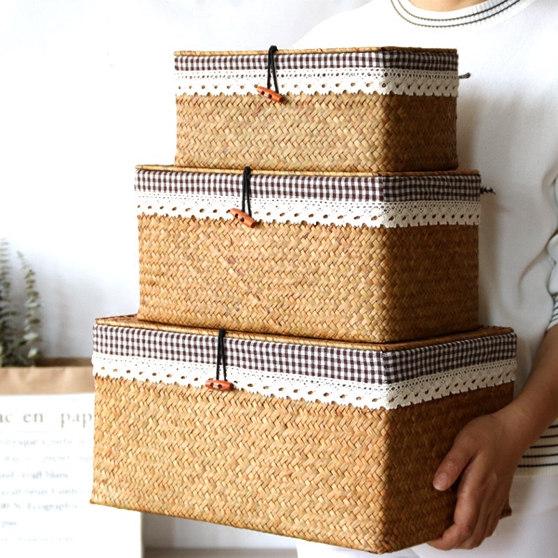 Seaweed Woven Box Grass Basket - Seaweed Snack recension och pris