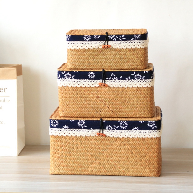 Seaweed Woven Box Grass Basket - Seaweed Snack recension och pris