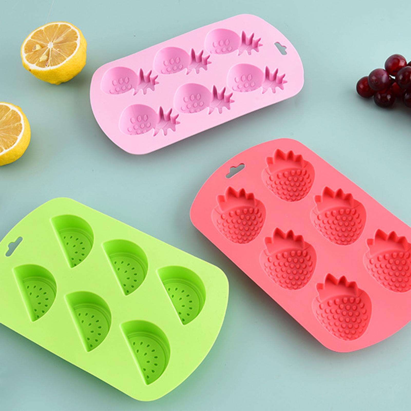 6 Cavity Fruit Shaped Silicone - Gummy Candy recension och pris