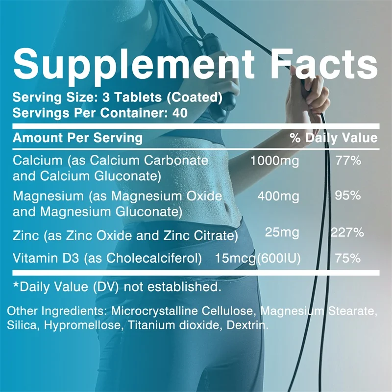 Calcium Magnesium Zinc Vitamin - Protein Bar recension och pris