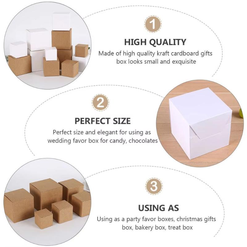 10Pcs Packaging Box Kraft Pack - Cookies Pack recension och pris