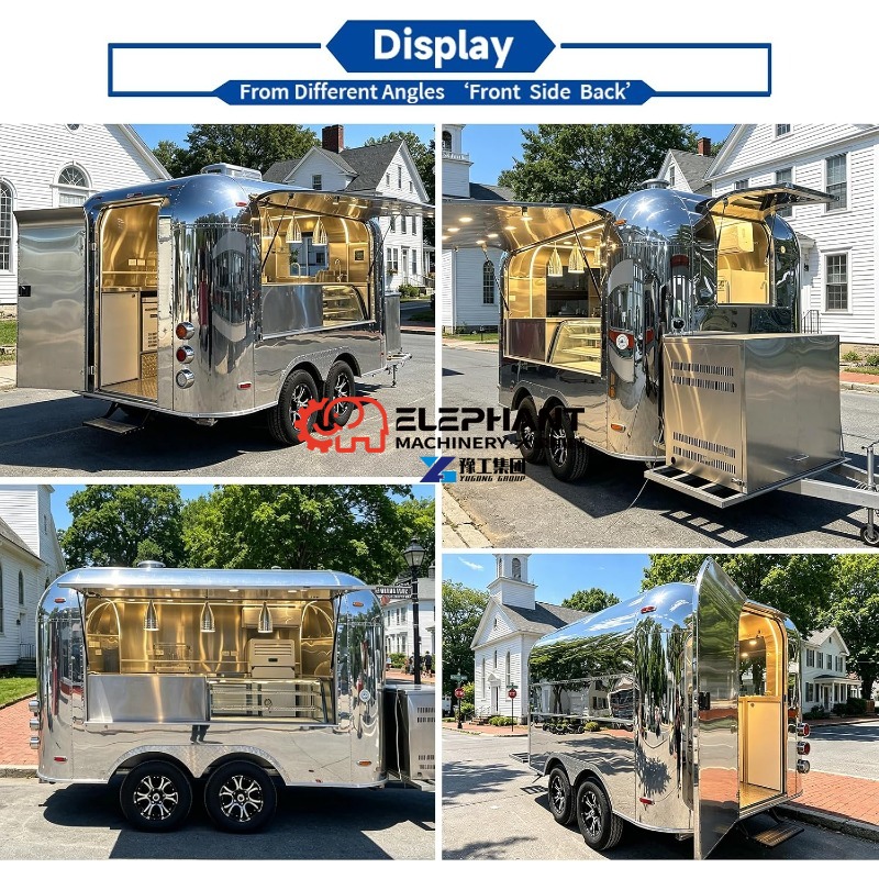Mirror Food Trailer for Pizza, - Food Snacks Catering recension och pris