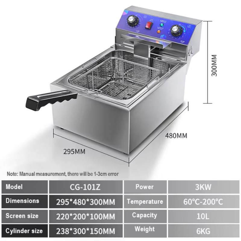Commercial Electric Fryer Stai - Popcorn recension och pris
