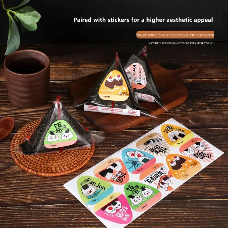 200Pcs Triangular Rice Ball Pa - Seaweed Snack recension och pris