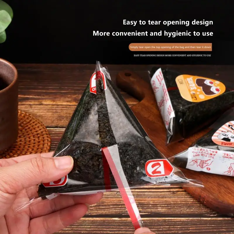 200Pcs Triangular Rice Ball Pa - Seaweed Snack recension och pris