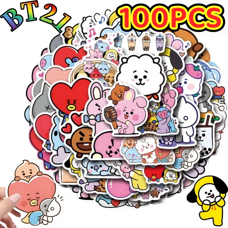 55/110PCS BT21 Chimmy Cooky ko - Cookies Pack recension och pris